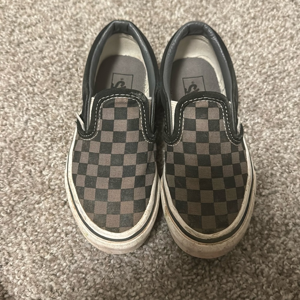 Vans Kids Checkered Black Sneakers